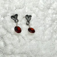 Tina Heart Sterling Silver earrings MTO