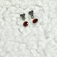 Tina Heart Sterling Silver earrings MTO