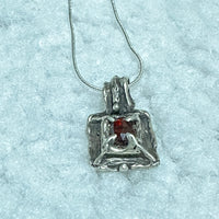 Sterling Silver Garnet Necklace