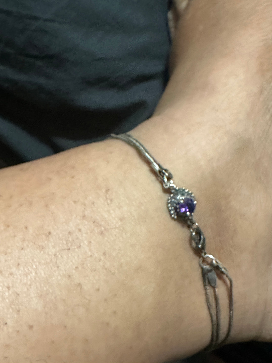 Triple Chains Sterling Silver Bling Anklet MTO