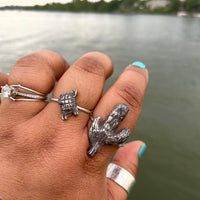 Cactus Sterling Silver Ring or Turtle Sterling Silver Ring - Sand and Snow Jewelry - Rings - Ready to Ship