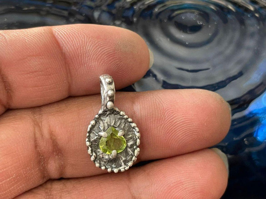 Custom Peridot Pendant for Brenelle - Sand and Snow Jewelry - Necklaces - One of a Kind