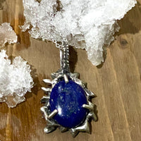 Lapis Lazuli Ice Portal Sterling Silver Pendant - Sand and Snow Jewelry - Necklaces - One of a Kind