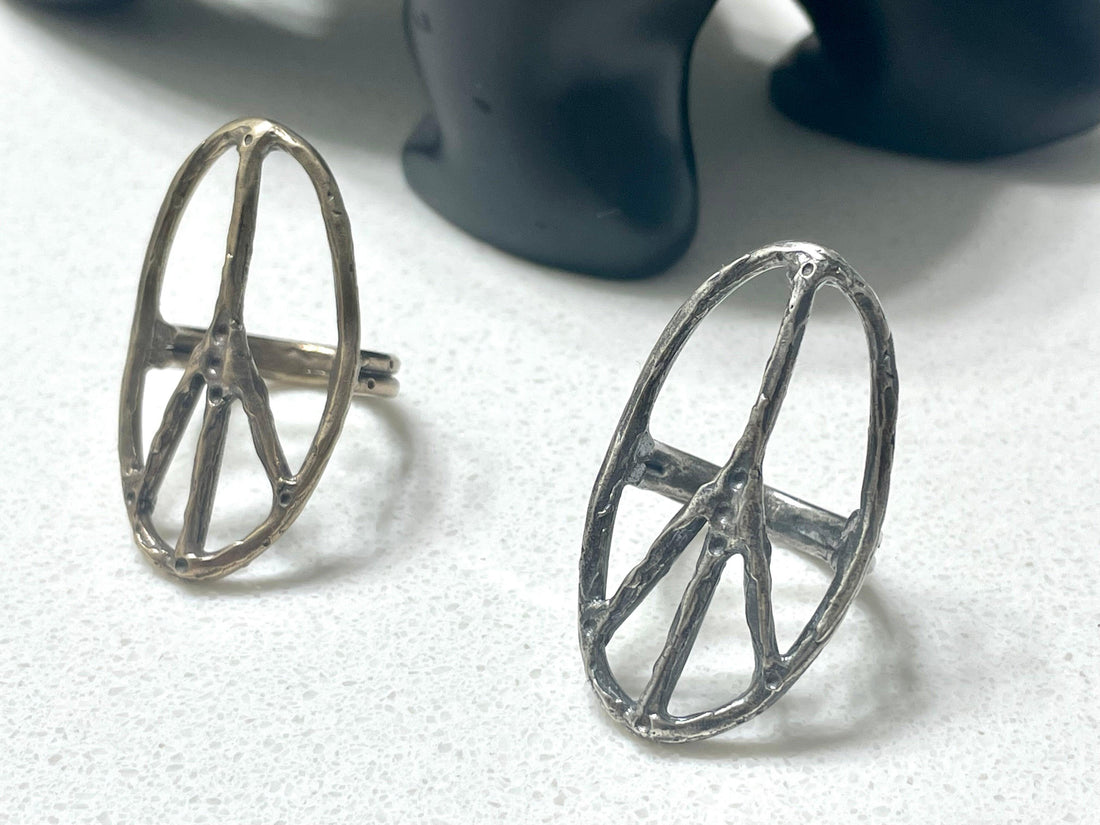 SSJ Peace Ring -MTO - Sand and Snow Jewelry - Rings - Made to Order