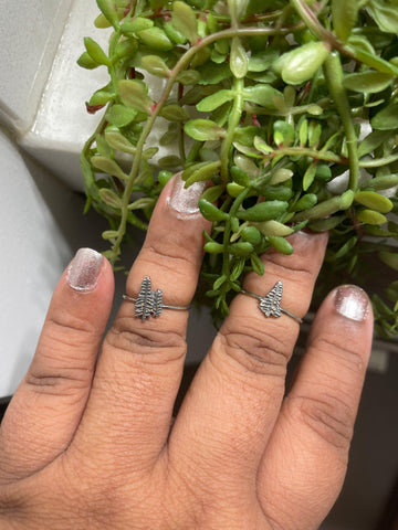Evergreen Tree Sterling Silver Ring MTO - Sand and Snow Jewelry - Rings - Made to Order