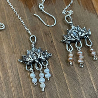 Lotus Pearl Boho Sterling Silver Head pieces - Sand and Snow Jewelry