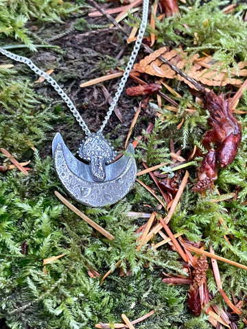Luna Mushroom Sterling Silver Necklace - Sand and Snow Jewelry - Necklaces - PNW Collection