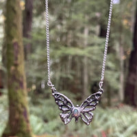 Opal Sterling Silver Butterfly Necklace - Sand and Snow Jewelry - Necklaces - PNW Collection
