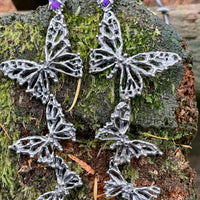 Amethyst Butterfly Trio Sterling Silver Earrings - Sand and Snow Jewelry - Necklaces - PNW Collection