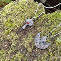 Luna Mushroom Sterling Silver Necklace - Sand and Snow Jewelry - Necklaces - PNW Collection