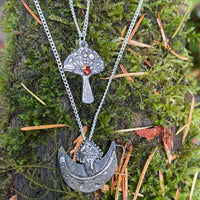 Mushroom Love Sterling Silver Necklace - Sand and Snow Jewelry - Necklaces - PNW Collection