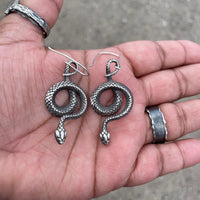 Snake Sterling Silver Earrings - Sand and Snow Jewelry