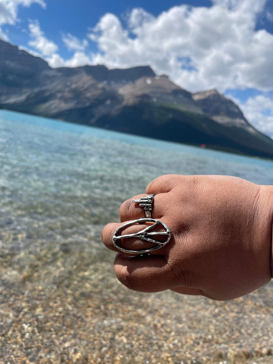 Indus Sterling Silver Ring US Size 10 - Sand and Snow Jewelry -  - Ready to Ship