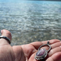 Kohara | Lepidolite Sterling Silver necklace - Sand and Snow Jewelry - Necklaces - One of a Kind