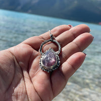 Kohara | Lepidolite Sterling Silver necklace - Sand and Snow Jewelry - Necklaces - One of a Kind