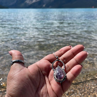 Kohara | Lepidolite Sterling Silver necklace - Sand and Snow Jewelry - Necklaces - One of a Kind