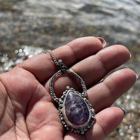 Kohara | Lepidolite Sterling Silver necklace - Sand and Snow Jewelry - Necklaces - One of a Kind