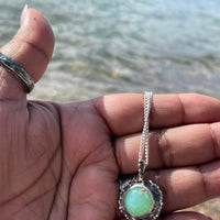 Moose | Chrysoprase Sterling Silver Necklace - Sand and Snow Jewelry - Necklaces - One of a Kind