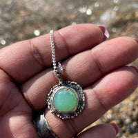 Moose | Chrysoprase Sterling Silver Necklace - Sand and Snow Jewelry - Necklaces - One of a Kind