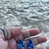 Lapis Lazuli Butterfly Sterling Silver Necklace - Sand and Snow Jewelry