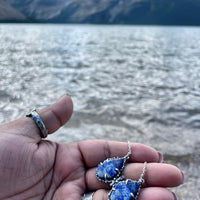 Lapis Lazuli Butterfly Sterling Silver Necklace - Sand and Snow Jewelry