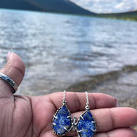 Lapis Lazuli Butterfly Sterling Silver Necklace - Sand and Snow Jewelry