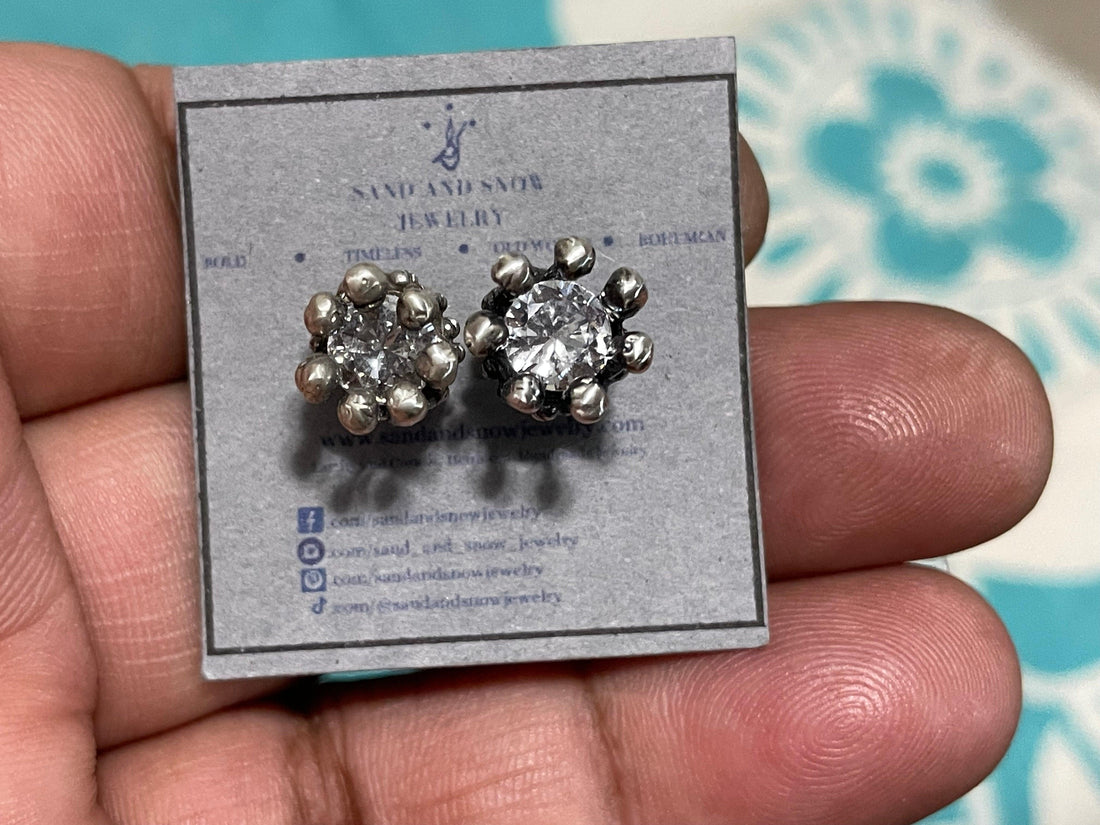 Sea Bud Bling Stud Earrings - Sand and Snow Jewelry - Earrings - Ready to Ship