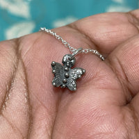 Mini Dainty Butterfly Sterling Silver Necklace - Sand and Snow Jewelry - Necklaces - Ready to Ship