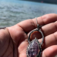 Kohara | Lepidolite Sterling Silver necklace - Sand and Snow Jewelry - Necklaces - One of a Kind