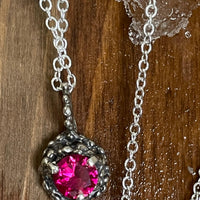 Droplets Small Birthstone Sterling Silver Bling Necklaces - Sand and Snow Jewelry