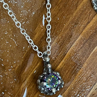 Droplets Small Birthstone Sterling Silver Bling Necklaces - Sand and Snow Jewelry