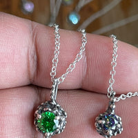 Droplets Small Birthstone Sterling Silver Bling Necklaces - Sand and Snow Jewelry