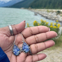 Lapis Lazuli Butterfly Sterling Silver Necklace - Sand and Snow Jewelry