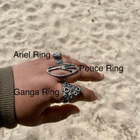 Ganga Sterling Silver Ring US Size 11.5 - Sand and Snow Jewelry - Rings - Ready to Ship