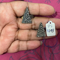 Triangle Droplets Sterling Silver Rings US Sizes 6 and 8 - Sand and Snow Jewelry - Rings - Ready to Ship