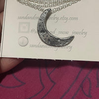 Luna Sterling Silver Necklace - Sand and Snow Jewelry - Necklaces - Ready to Ship