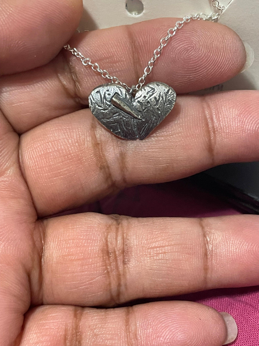 Mended Heart Sterling Silver Necklace - Sand and Snow Jewelry - Necklaces - Ready to Ship