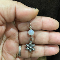 Snowflake Moonstone Sterling Silver head piece - Sand and Snow Jewelry