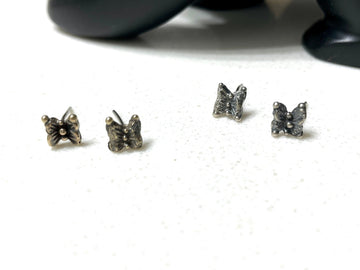Mini Butterfly Stud Earrings MTO - Sand and Snow Jewelry - Earrings - Made to Order