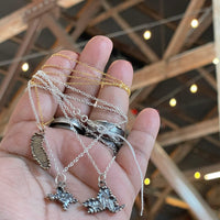 Maps Sterling Silver or Bronze Necklaces - Sand and Snow Jewelry - Necklaces - Ready to Ship