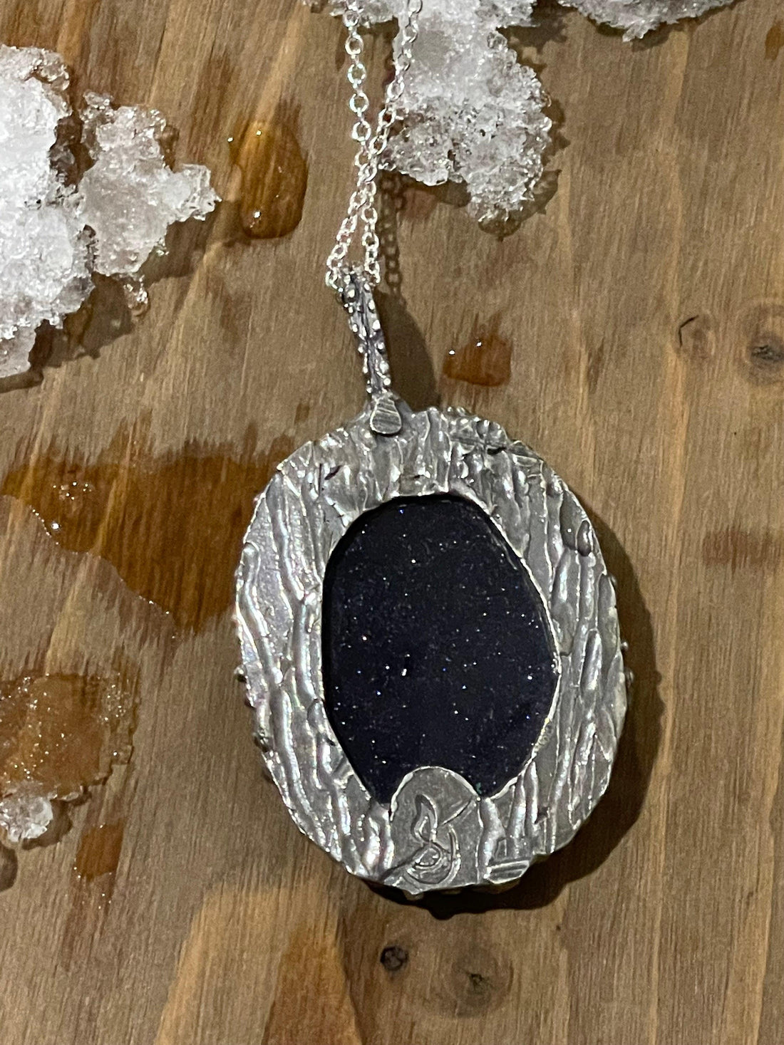 Megantic | Blue Sandstone Sterling Silver Necklace - Sand and Snow Jewelry - Necklaces - One of a Kind