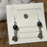 Cedar Leaf Sterling Silver Earrings - Sand and Snow Jewelry