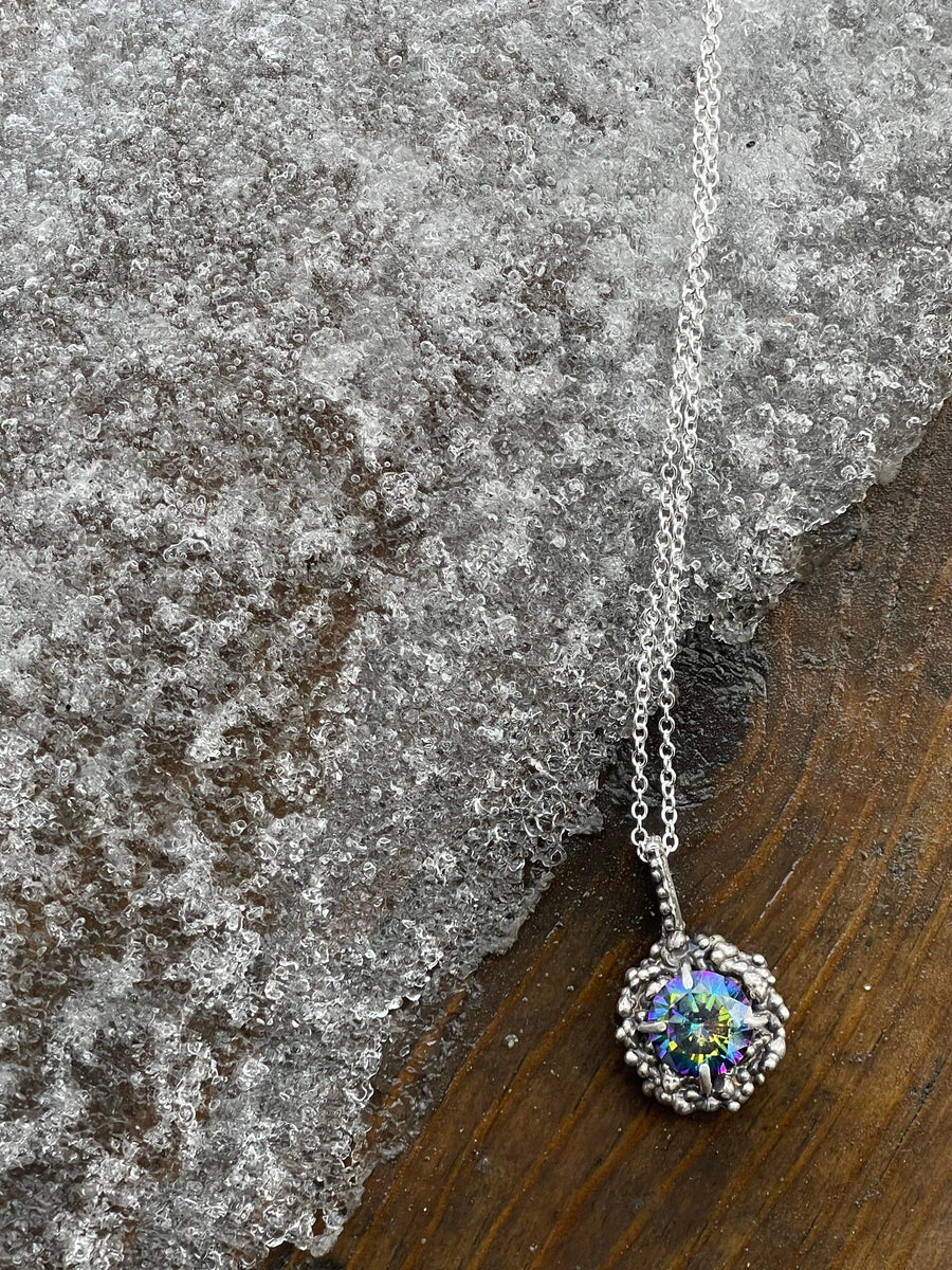 Droplets Bling Large Sterling Silver Necklaces - Sand and Snow Jewelry