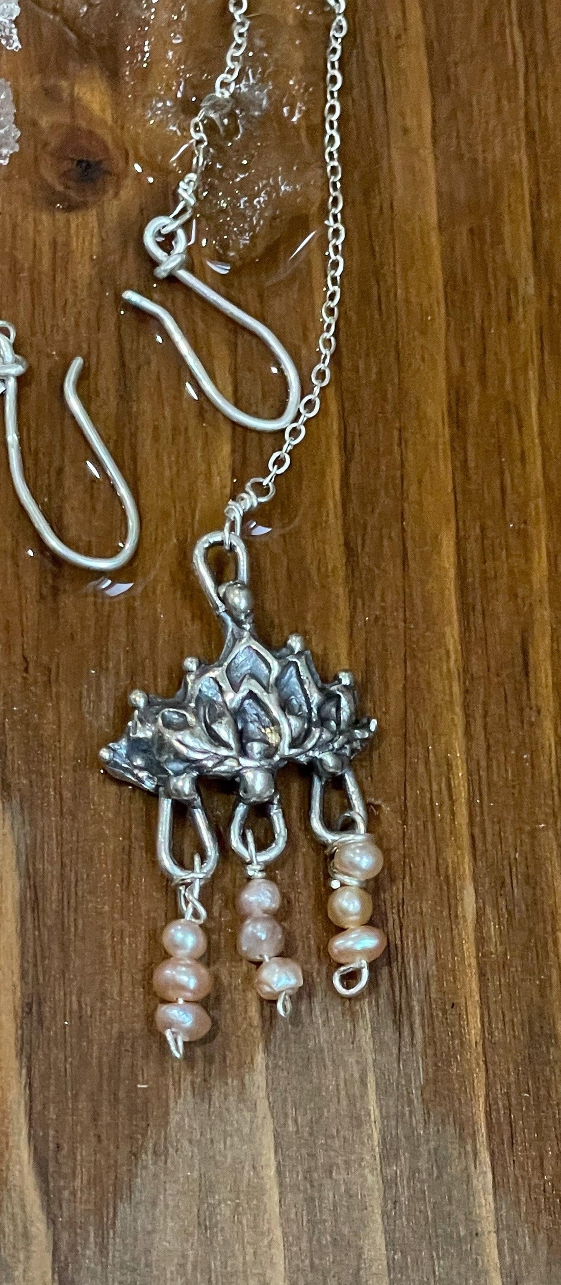 Lotus Pearl Boho Sterling Silver Head pieces MTO - Sand and Snow Jewelry