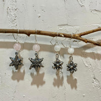 Snowflake Sterling Silver Earrings - Sand and Snow Jewelry