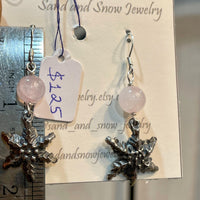 Snowflake Sterling Silver Earrings - Sand and Snow Jewelry